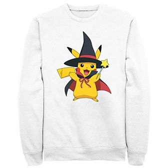 Men's Pokémon Pikachu Witches Hat Star Wand Sweatshirt