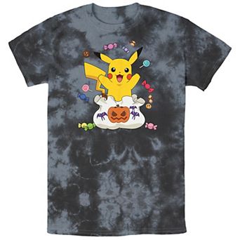 Men's Pokémon Pikachu Treat Bag Of Candies Bombard Wash Tee