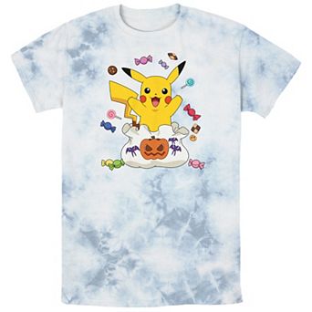 Men's Pokémon Pikachu Treat Bag Of Candies Bombard Wash Tee