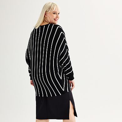 Plus Size Philosophy Boatneck Ottoman Pullover