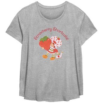 Juniors' Plus Size Strawberry Shortcake Watering Can Graphic Tee
