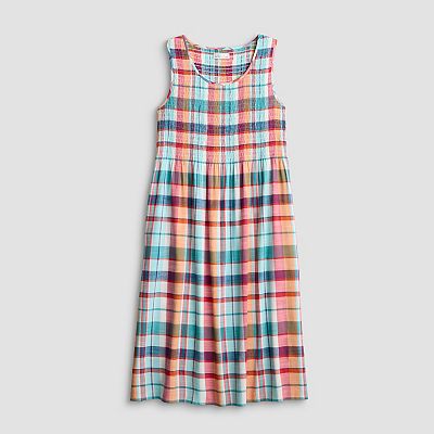 croft and barrow smocked midi dress Women's Croft & Barrow Petite Smocked Waist Midi Dress - Mineral Black - PM  -NWT