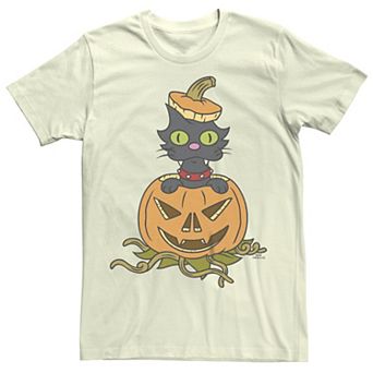 Men's The Simpsons Halloween Snowball Jack-o'-lantern Tee