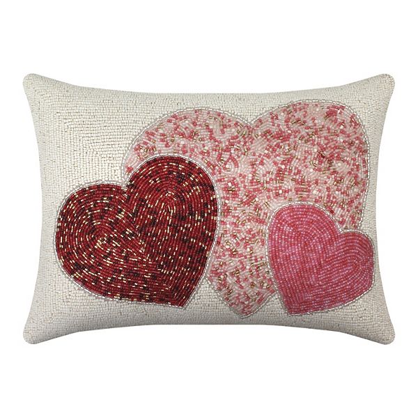 Celebrate Together™ Valentine's Day 12" x 16" Beaded Heart Pillow