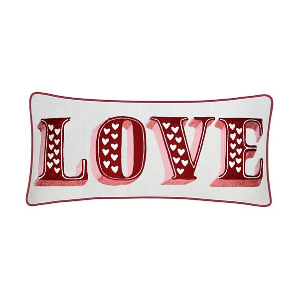 Celebrate Together™ Valentine's Day White Love Oblong Pillow