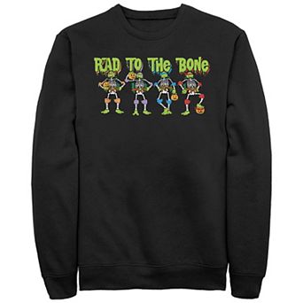 Men's Teenage Mutant Ninja Turtles Halloween Rad to the Bone Skeletons Graphic Sweater