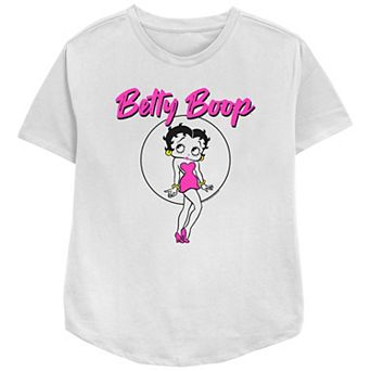 Juniors' Betty Boop Circle Pose Graphic Tee