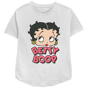 Juniors' Betty Boop Coquettish Face Graphic Tee