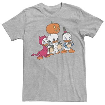 Disney's DuckTales Huey Dewey Louie Trick-Or-Treat Costumes Retro Men's Tee