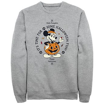 Disney's Mickey Mouse Men's Classic Halloween It's Time For Some Fun Jack-o'-lantern Fleece