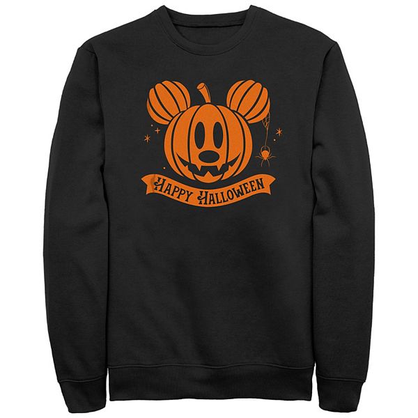 Disney's Mickey Mouse Men's Halloween Mouse Jack-o'-lantern Fleece