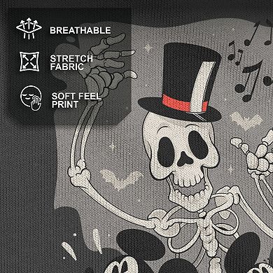 Disney's Mickey Mouse Men's Classic Halloween Minnie Mouse A Skeleton of Screams Tee