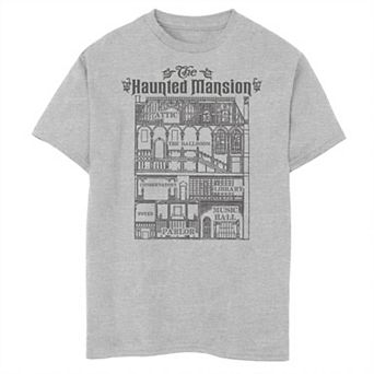Boys The Haunted Mansion Blueprint Graphic Tee