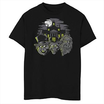Disney's The Haunted Mansion Boys 8-20 Three Hitchhiking Ghosts Heads Husky Tee