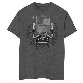 Disney's The Haunted Mansion Boys 8-20 Gargoyle with Candles Husky Tee