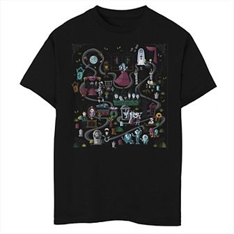 Disney's The Haunted Mansion Boys 8-20 Map Characters Husky Tee