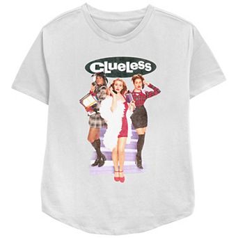Women's Clueless Cher Dionne & Tai Movie Poster Relaxed Fit Graphic Tee