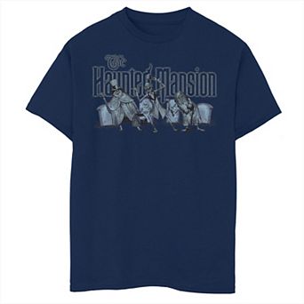 Disney's The Haunted Mansion Boys 8-20 Three Hitchhiking Ghosts Graveyard Graphic Tee