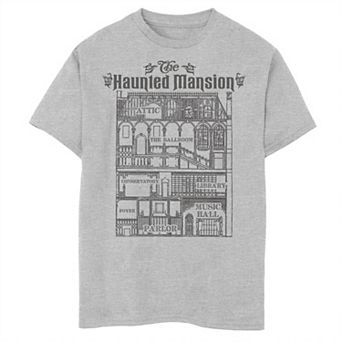 Boys The Haunted Mansion Blueprint Graphic Tee