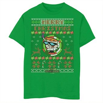 Boys 8-20 Dexter's Laboratory Christmas Merry Ugly Sweater Graphic Tee