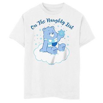 Boys 8-20 Care Bears Christmas Grumpy On the Naughty List Graphic Tee