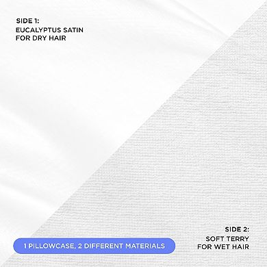 SHINE Wet/Dry 2-in-1 Satin Pillowcase