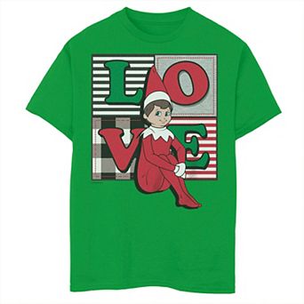 Boys 8-20 Elf on the Shelf Christmas Love Boxes Graphic Tee