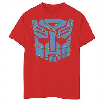 Boys 8-20 Transformers Autobots Logo Christmas Lights Graphic Tee