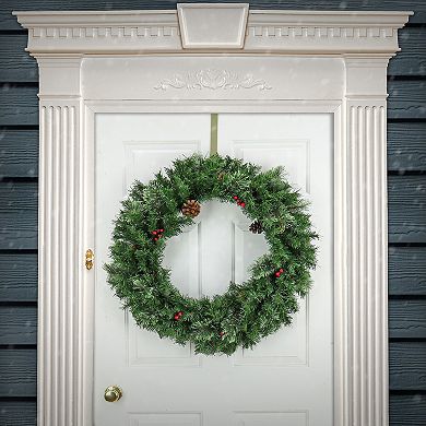 National Tree Company 30-in. Cashmere Artificial Wreath with Pine Cones & Red Berries