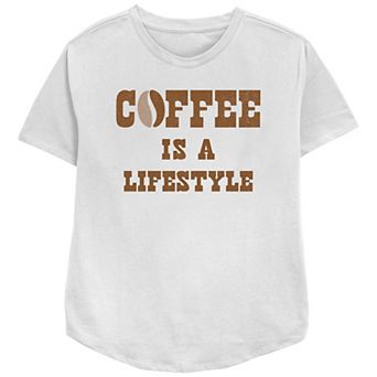 Women's Coffee is a Lifestyle Bean Relaxed Fit Graphic Tee
