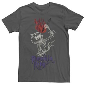 Disney's Nightmare Before Christmas Jack Skellington Men's Pumpkin King Flames Tee