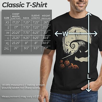 Disney's The Nightmare Before Christmas Jack Skellington Oogie Boogie Hill Men's Tee