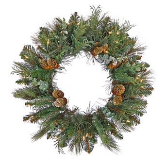 National Tree Company First Traditions LED North Conway Artificial Christmas Wreath