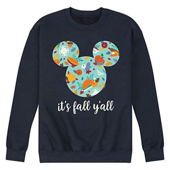 Disney Mickey Mouse Men's It's Fall Ya'll Fleece Sweatshirt
