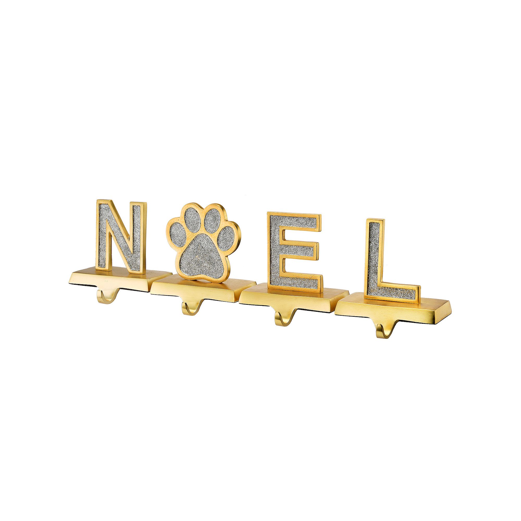 National Tree Company NOEL Paw Print Stocking Holder, Green