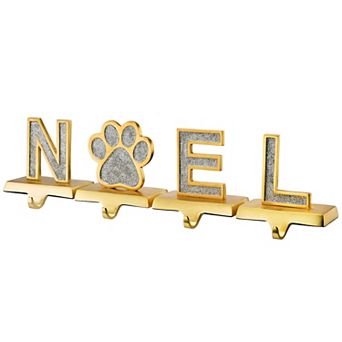 National Tree Company "NOEL" Paw Print Stocking Holder