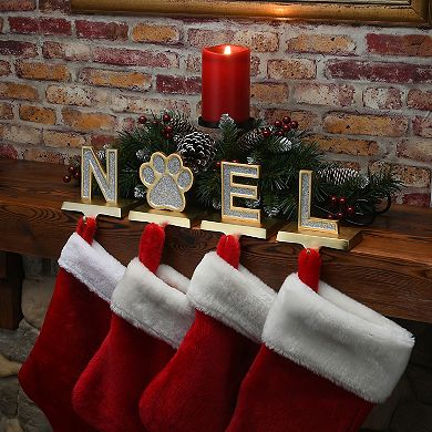 National Tree Company "NOEL" Paw Print Stocking Holder