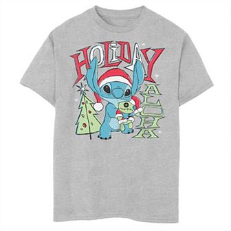 Disney's Lilo & Stitch Boys 8-20 Christmas Scrump Holiday Aloha Graphic Tee