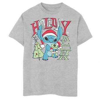 Disney's Lilo & Stitch Boys 8-20 Christmas Scrump Holiday Aloha Graphic Tee