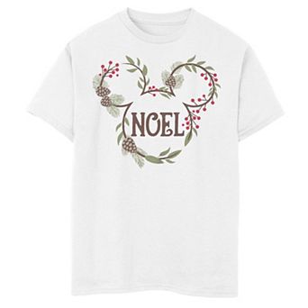 Disney's Mickey Mouse Boys 8-20 Noel Wreath Graphic Tee