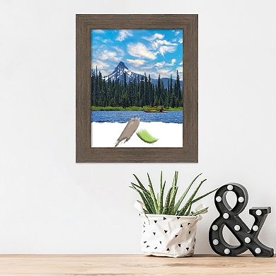 Amanti Art Hardwood Mocha Narrow Wood Picture Frame