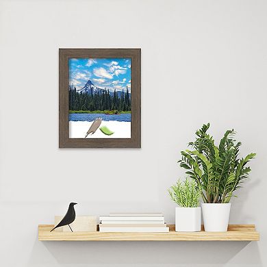 Amanti Art Hardwood Mocha Narrow Wood Picture Frame