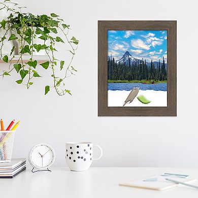 Amanti Art Hardwood Mocha Narrow Wood Picture Frame