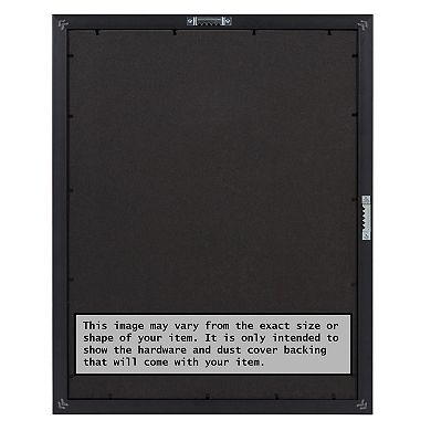 Amanti Art Hardwood Mocha Narrow Wood Matted Picture Frame