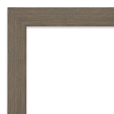 Amanti Art Hardwood Mocha Narrow Wood Matted Picture Frame