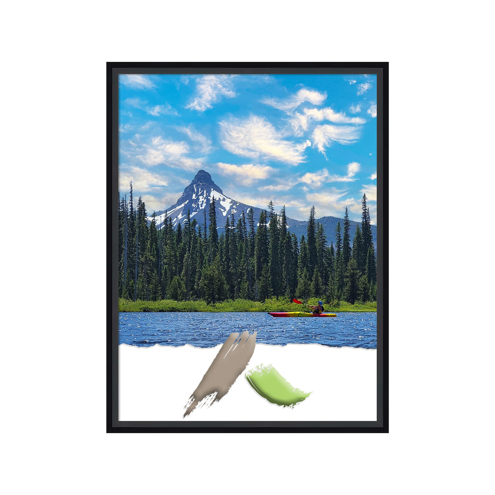 Amanti Art Lucie Black Wood Picture Frame