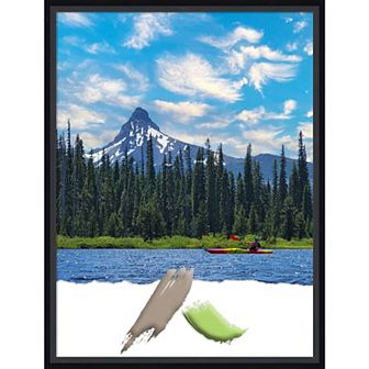 Amanti Art Lucie Black Wood Picture Frame