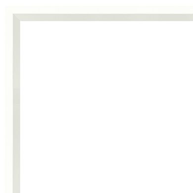 Amanti Art Lucie White Wood Matted Picture Frame