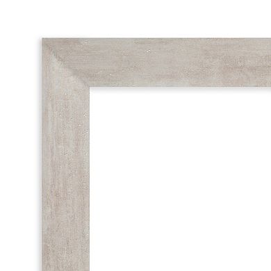Amanti Art Marred Silver Wood Matted Picture Frame