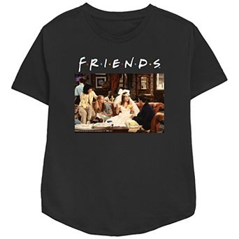 Women's Friends The First One Wedding Photo Relaxed Fit Graphic Tee